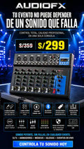 CONSOLA DE SONIDO 7 CANALES PROFESIONAL