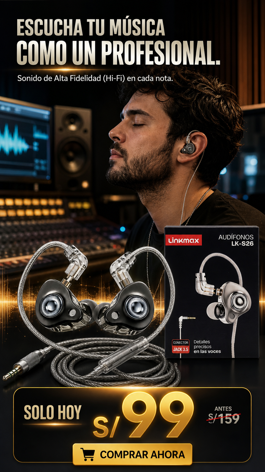 AUDÍFONOS IN-EAR (MONITORES PROFESIONALES)